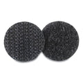 VELCRO Sticky-Back Fasteners, Removable Adhesive, 0.63" dia, Black, 15/Pack
