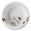 Dixie Pathways Heavyweight Paper Bowls, 12 oz, Green/Burgundy, 1,000/Carton