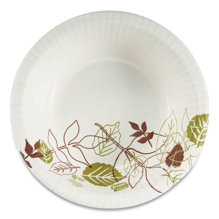 Dixie Pathways Heavyweight Paper Bowls, 20 oz, Green/Burgundy, 500/Carton