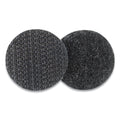 VELCRO Sticky-Back Fasteners, Removable Adhesive, 0.75" dia, Black, 200/Box
