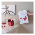 VELCRO Sticky-Back Fasteners, Removable Adhesive, 0.63" dia, White, 75/Pack