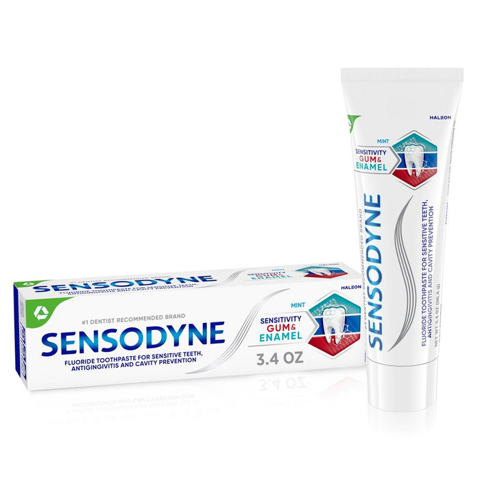 Sensodyne Sensitivity Gum & Enamel Mint Toothpaste 3.4 Oz by Pasteur Pharmacy