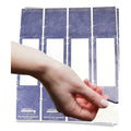 Tabbies File Pocket Handles, 9.63 x 2, Dark Blue/White, 4/Sheet, 12 Sheets/Pack