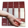 Tabbies File Pocket Handles, 9.63 x 2, Red/White, 4/Sheet, 12 Sheets/Pack