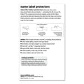 Tabbies Self-Adhesive Label/File Folder Protector, Top Tab, 3.5 x 2, Clear, 500/Box