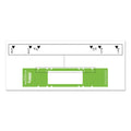 Tabbies File Pocket Handles, 9.63 x 2, Green/White,  4/Sheet, 12 Sheets/Pack