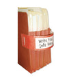Tabbies File Pocket Handles, 9.63 x 2, Red/White, 4/Sheet, 12 Sheets/Pack