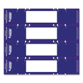 Tabbies File Pocket Handles, 9.63 x 2, Dark Blue/White, 4/Sheet, 12 Sheets/Pack