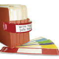 Tabbies File Pocket Handles, 9.63 x 2, Red/White, 4/Sheet, 12 Sheets/Pack