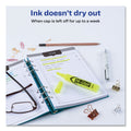 Avery HI-LITER Desk-Style Highlighters, Fluorescent Yellow Ink, Chisel Tip, Yellow/Black Barrel, Dozen
