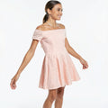 B Darlin Juniors Off-the-Shoulder Lace Dress, Blush, Size 11/12 by Vanessa Jane