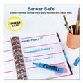 Avery HI-LITER Desk-Style Highlighters, Light Blue Ink, Chisel Tip, Light Blue/Black Barrel, Dozen