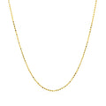 14k Yellow Gold Diamond Cut Bead Chain 1.0mm by Bids.com