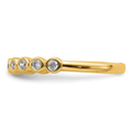 14K Gold Lab Diamond Half Eternity Ring by Fine Color Jewels
