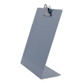 Saunders Free Standing Clipboard, Portrait Orientation, 1" Clip Capacity, Holds 8.5 x 11 Sheets, Silver