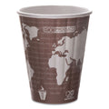 Eco-Products World Art Renewable and Compostable Insulated Hot Cups, PLA, 8 oz, 40/Pack, 20 Packs/Carton