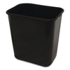 Impact Soft-Sided Wastebasket, Rectangular, Polyethylene, 28 qt, Black