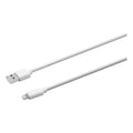 Innovera USB Lightning Cable, 6 ft, White
