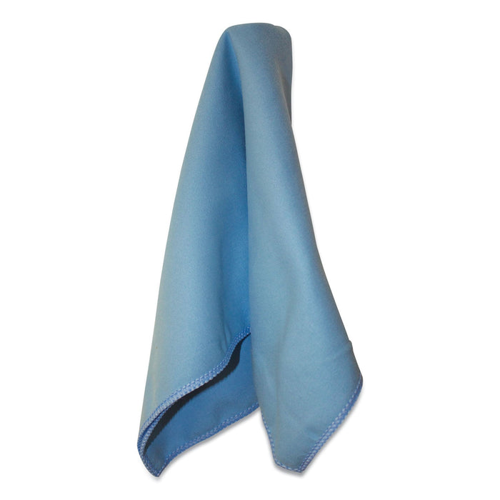 Impact Lightweight Microfiber Cloths, 16 x 16, Blue, 12/Pack, 18 Packs/Carton