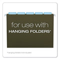 Pendaflex Transparent Colored Tabs For Hanging File Folders, 1/5-Cut, Blue, 2" Wide, 25/Pack