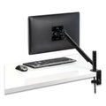 Fellowes Designer Suites Flat Panel Monitor Arm, 180 Degree Rotation, 45 Degree Tilt, 360 Degree Pan, Black, Supports 20 lb