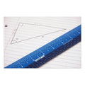 Victor Easy Read Stainless Steel Ruler, Standard/Metric, 12".5 Long, Blue