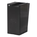 Lathem Time Card Rack for 7" Cards, 25 Pockets, ABS Plastic, Black