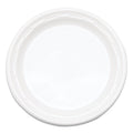 Dart Famous Service Plastic Dinnerware, Plate, 6" dia, White, 125/Pack