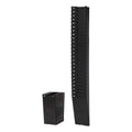Lathem Time Card Rack for 7" Cards, 25 Pockets, ABS Plastic, Black