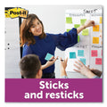 Post-it Pads in Energy Boost Collection Colors, 3" x 3", 90 Sheets/Pad, 5 Pads/Pack