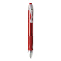 BIC Velocity Easy Glide Ballpoint Pen, Retractable, Medium 1 mm, Red Ink, Translucent Red Barrel, Dozen