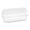 Pactiv Evergreen ClearView SmartLock Hinged Lid Container, Hoagie Container, 27 oz, 9.25 x 4.5 x 3, Clear, Plastic, 250/Carton