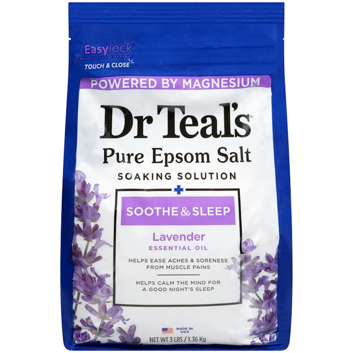 Dr Teal's Soothe & Sleep Epsom Salt Soak - Lavender - 3 lbs by Pasteur Pharmacy