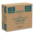 Dart Ultra Clear Dome Cold Cup Lids, Fits 16 oz to 24 oz Cups, PET, Clear, 1,000/Carton