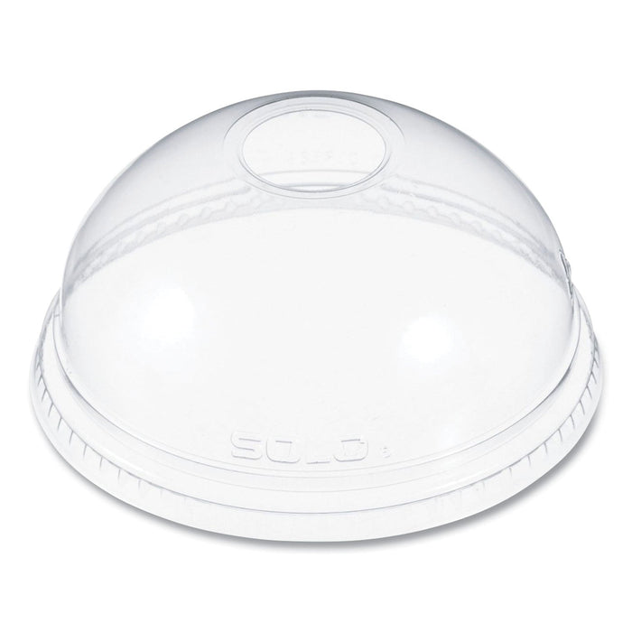 Dart Ultra Clear Dome Cold Cup Lids, Fits 16 oz to 24 oz Cups, PET, Clear, 1,000/Carton