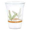 Dart Bare Eco-Forward RPET Cold Cups, 16 oz to 18 oz, Leaf Design, Clear, 50/Pack, 20 Packs/Carton