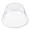 Dart D-T Sundae/Cold Cup Lids, Fits 6, 8, 12 oz Foam Cups, Clear, 50/Pack, 20 Packs/Carton