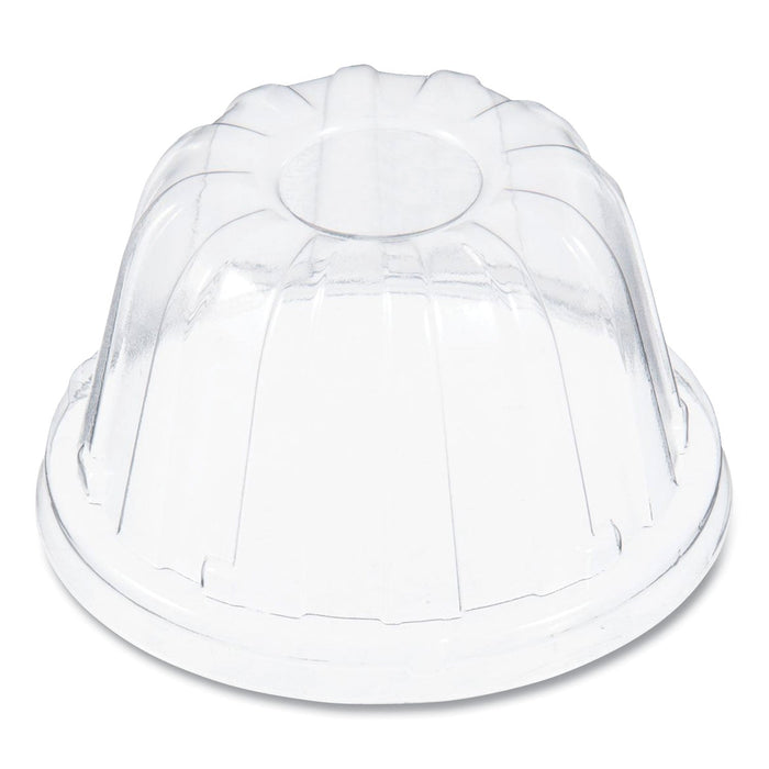 Dart D-T Sundae/Cold Cup Lids, Fits 6, 8, 12 oz Foam Cups, Clear, 50/Pack, 20 Packs/Carton