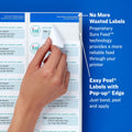 Avery Easy Peel White Address Labels w/ Sure Feed Technology, Laser Printers, 0.66 x 1.75, White, 60/Sheet, 100 Sheets/Pack