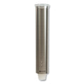 San Jamar Small Pull-Type Water Cup Dispenser, For 5 oz Cups, Stainless Steel