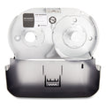 San Jamar VersaTwin Tissue Dispenser, Classic, 8 x 5.75 x 12.75, Transparent Black Pearl
