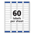 Avery Easy Peel White Address Labels w/ Sure Feed Technology, Laser Printers, 0.66 x 1.75, White, 60/Sheet, 25 Sheets/Pack