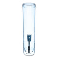 San Jamar Large Pull-Type Water Cup Dispenser, For 12 oz Cups, Translucent Blue