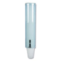 San Jamar Large Pull-Type Water Cup Dispenser, For 12 oz Cups, Translucent Blue