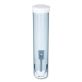 San Jamar Adjustable Frosted Water Cup Dispenser, For 4 oz to 10 oz Cups, Blue