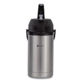 BUNN 3 Liter Lever Action Airpot, Stainless Steel/Black