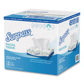 Surpass Facial Tissue, 2-Ply, White, Flat Box, 125/Box, 10 Boxes/Carton