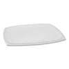 Pactiv Evergreen Showcase Deli Container Lid, Flat Lid For 3-Compartment 48/64 oz Containers, 9 x 7.38 x 0.19, Clear, Plastic, 220/Carton