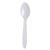 Dixie Lightweight Polystyrene Cutlery, Teaspoon, White, 1,000/Carton