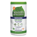 Seventh Generation Disinfecting Multi-Surface Wipes, 8 x 7, Lemongrass Citrus, 70/Canister